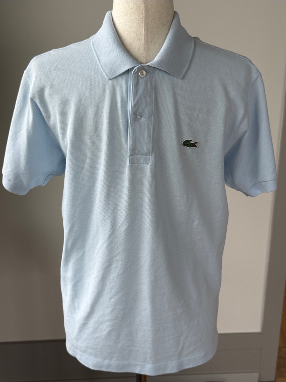 Lacoste Pale Blue Piqué Polo - S